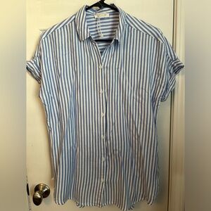 Blue & White summer top size S